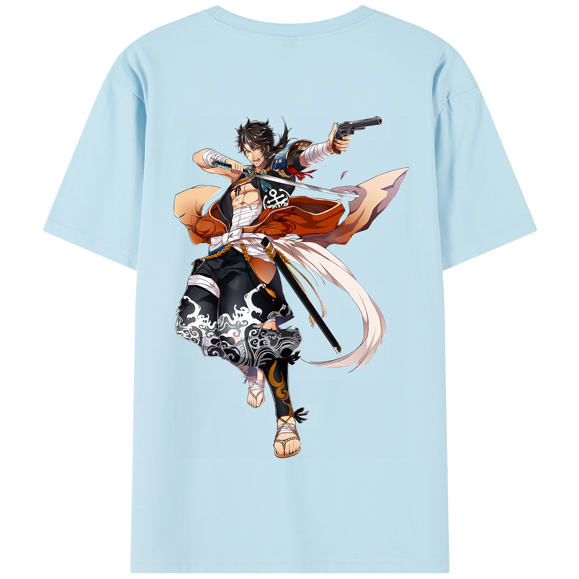 （画像用） 刀剣乱舞 Touken Ranbu 綿100％半袖Tシャツ（背面プリント）